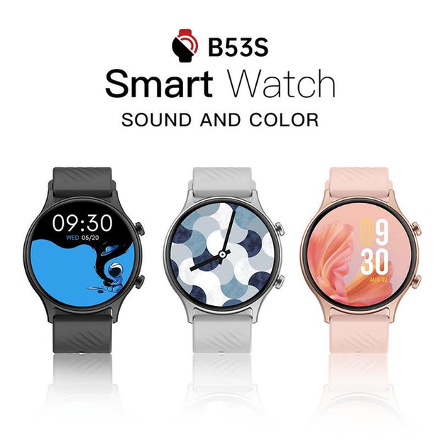 BOZLUN B53S Smartwatch with Bluetooth Call AI Voice Assistant Health Fitness Tracking 1.39'' HD Display IP67 Waterproof Gift Pink Black White Wearable Charging Magnetic Durable Screen Smartphone Wristwatch Chargeable