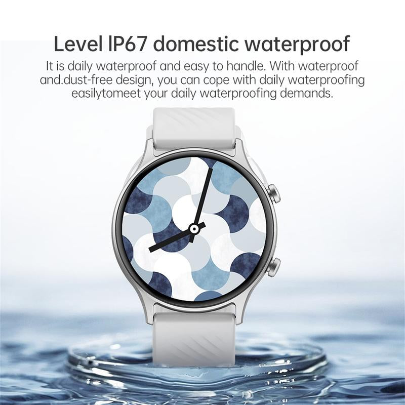 BOZLUN B53S Smartwatch with Bluetooth Call AI Voice Assistant Health Fitness Tracking 1.39'' HD Display IP67 Waterproof Gift Pink Black White Wearable Charging Magnetic Durable Screen Smartphone Wristwatch Chargeable