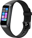 Keep Health Fitness Trackers for Women Men, Amoled Fitness Tracker for Android&Ios, Alarm Stopwatch Fitness Tracker with Blood Pressure Monitor, Calories Burned IP68 Waterproof Fitness Step Tracker