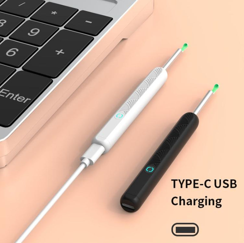 8 Pcs Set Earwax Removal Tool with HD Camera & LED Light, Visual Earpick 8 Pcs Set,Smart Ear Wax Cleaning for Android and Iso