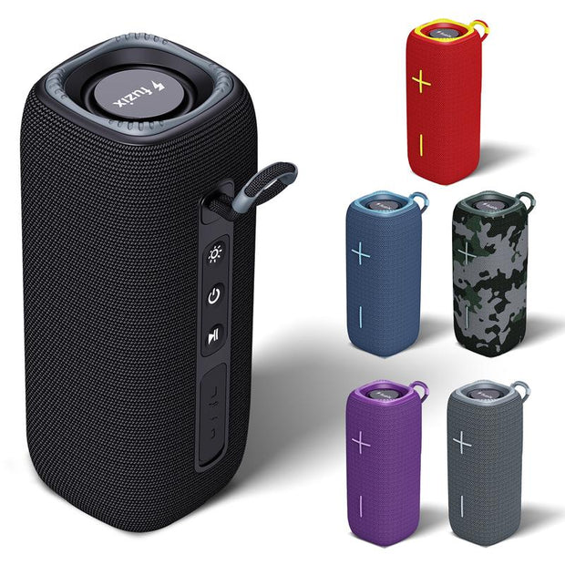 Halo Portable Wireless Bluetooth Speaker by Fuzix – Compact High-Quality Sound, Long Battery Life, TWS Stereo, Micro SD, USB, AUX Audio