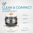AROMA Whatever Pot Aroma Stainless Steel 2 in 1 Hot Pot with Glass Lid White 2.5 L AMC-130 Electric Hot Pot with Adjustable Temperature Control for One-Pot Meals